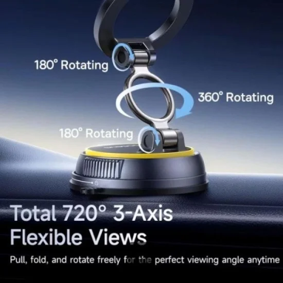 Baseus PrimeTrip VC2 Flex Magnetic Car Mount Suction Cup Version - Cosmic Black
